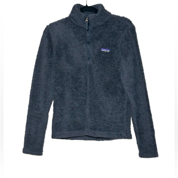 Patagonia Los Gatos 1/4 Zip Fleece Pullover Sweater in Smolder Blue, Size Small - Picture 3 of 14